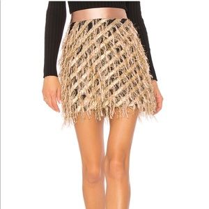 Diagonal Modern Mini Skirt in Blush